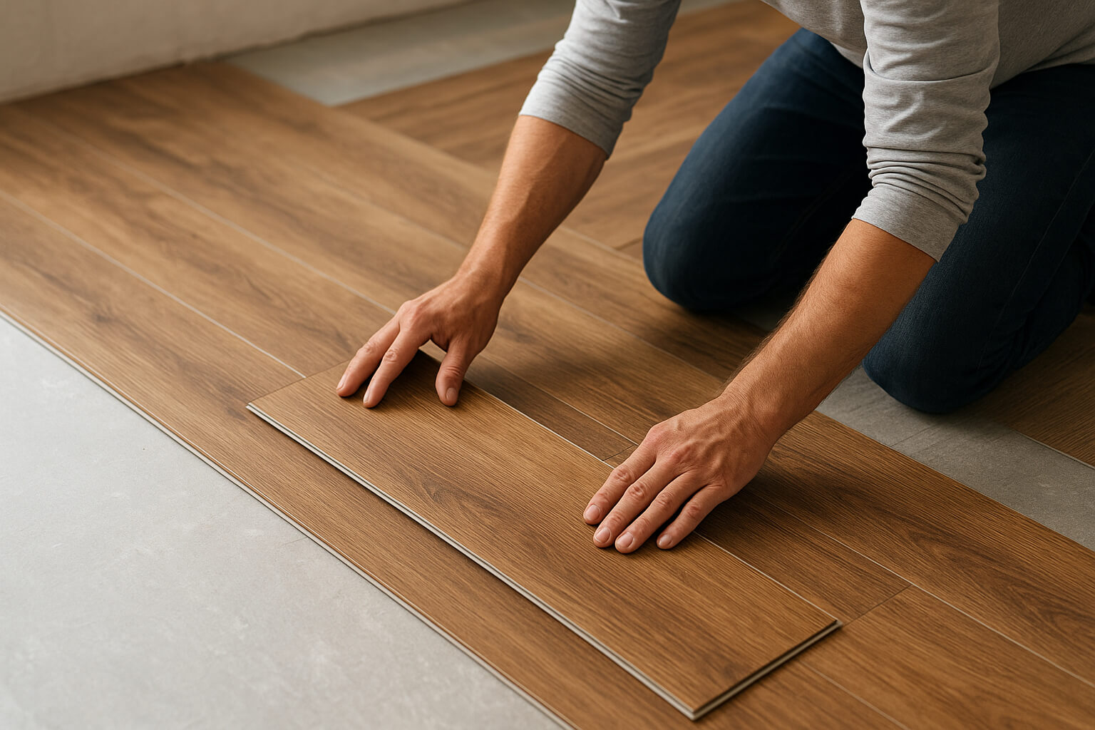 Hardwood Florida flooring installed in a modern home